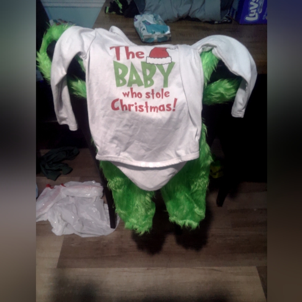 Green Furry Christmas Grinch Outfit For 2T Boys!
